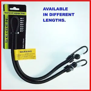 LUGGAGE STRAPS, ELASTIC TIE DOWN STRAPS- BUNGEE CORD- SIZES ( 12" - 72" ) - NEW.