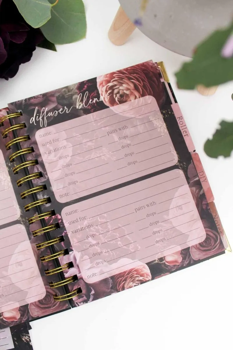 Lush Essential Oil Recipe Journal