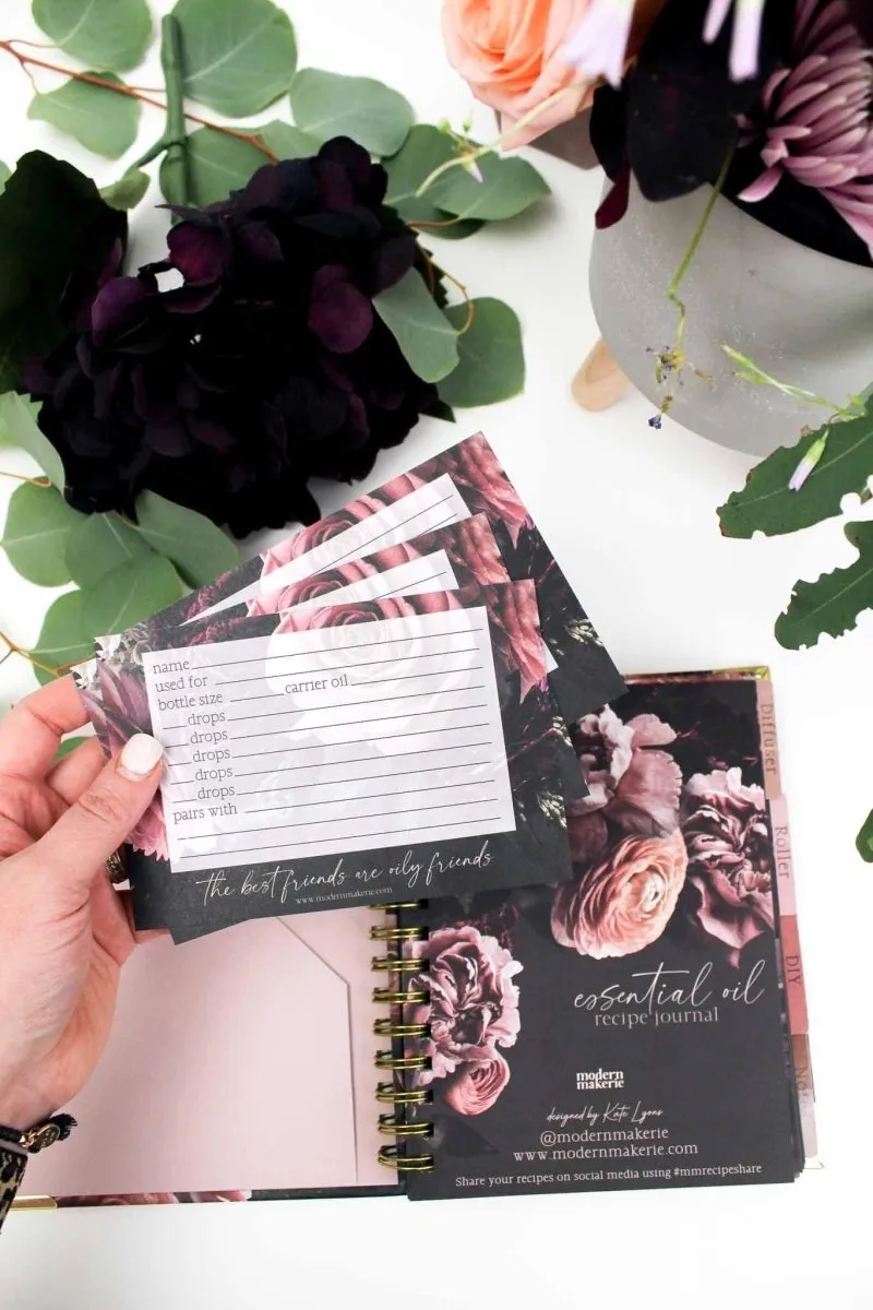 Lush Essential Oil Recipe Journal