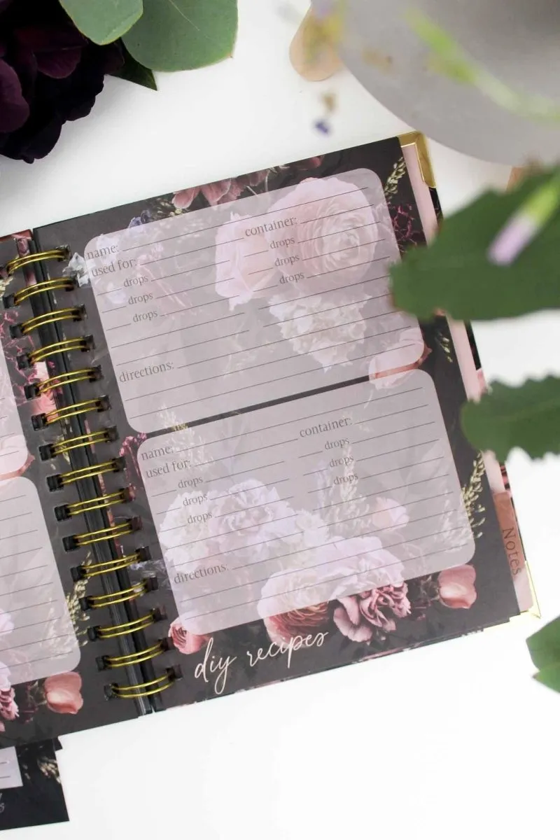 Lush Essential Oil Recipe Journal