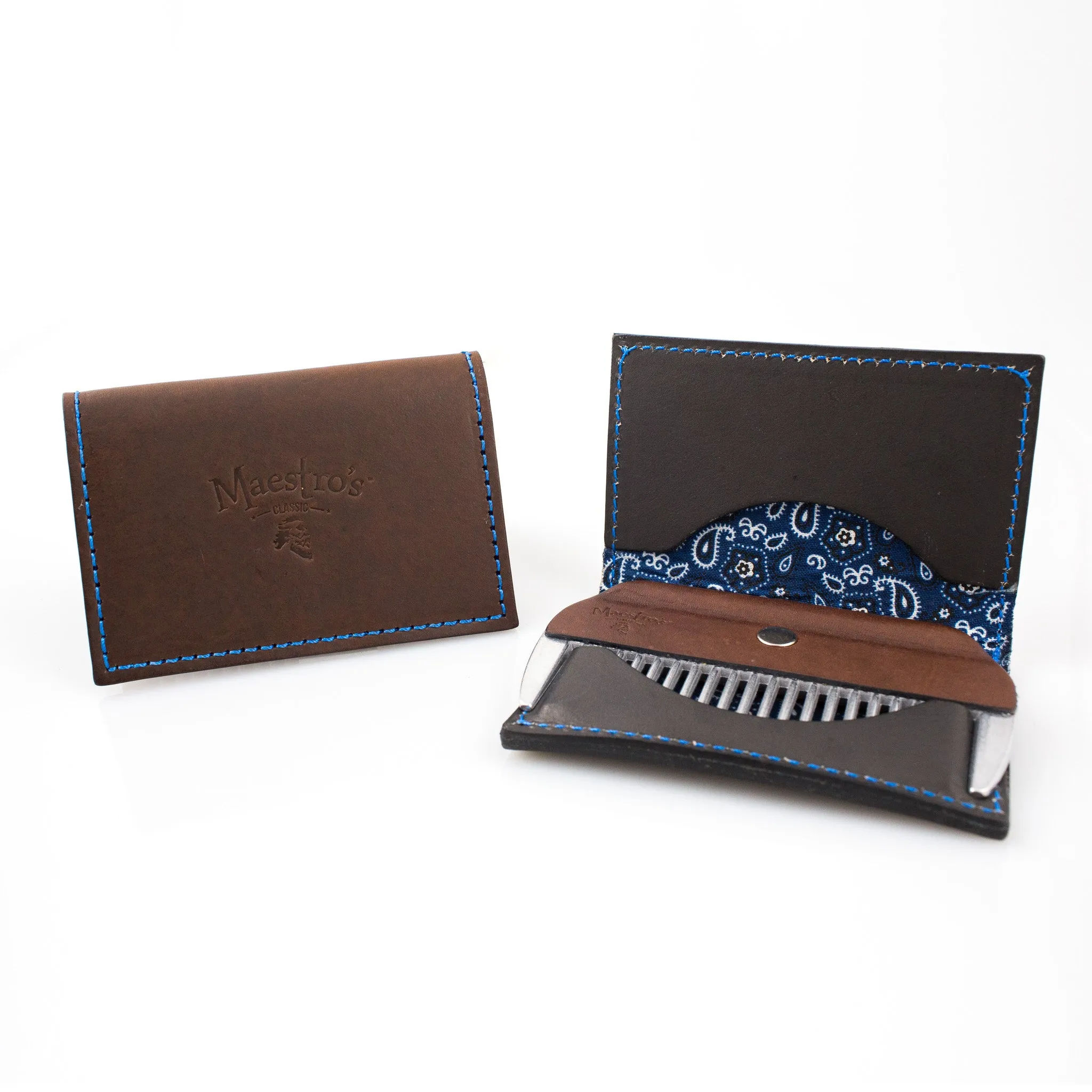Maestro's Only - Minimalist Wallet with Beard Comb