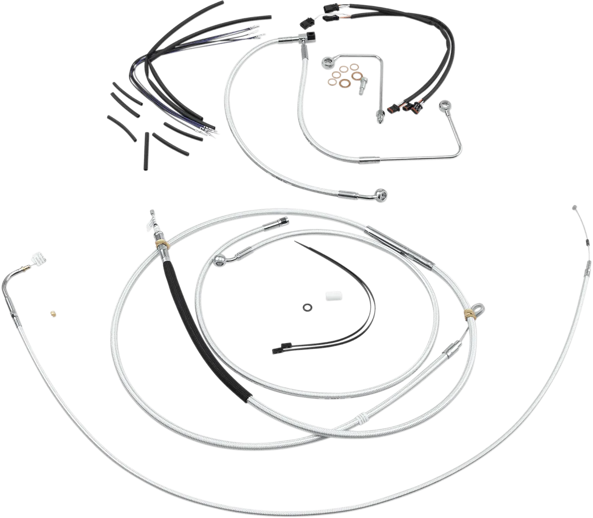 Magnum 387853 Sterling Chromite II Handlebar Installation Kit for 18-20in. Ape