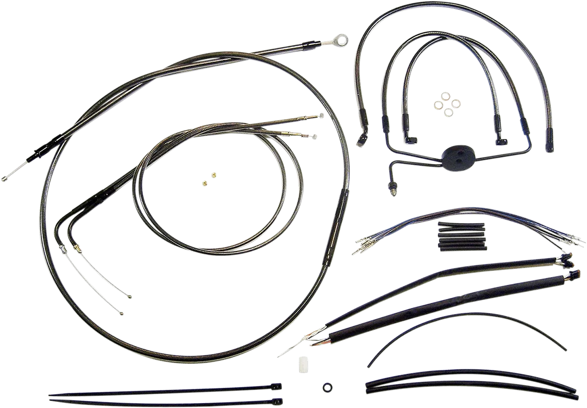 Magnum 487201 Black Pearl Handlebar Installation Kit for 12-14in. Ape