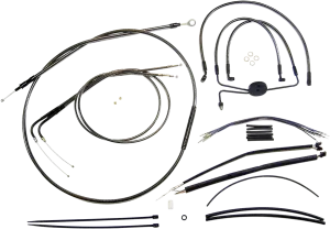 Magnum 487201 Black Pearl Handlebar Installation Kit for 12-14in. Ape