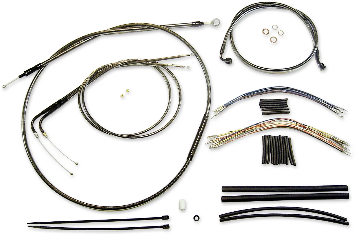 Magnum 487571 Black Pearl Handlebar Installation Kit for 12-14in. Ape