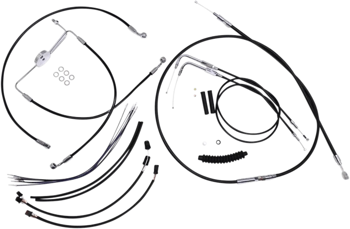 Magnum 489201 Black Vinyl XR Handlebar Installation Kit for 12-14in. Ape