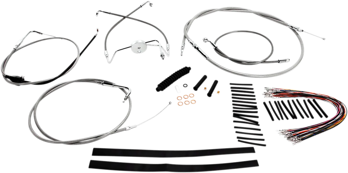Magnum 589292 Stainless Steel XR Handlebar Installation Kit for 15-17in. Ape