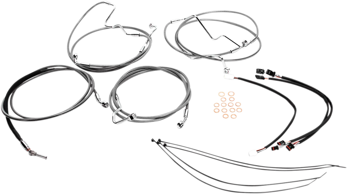Magnum 589751 Stainless Steel XR Handlebar Installation Kit for 12-14in. Ape