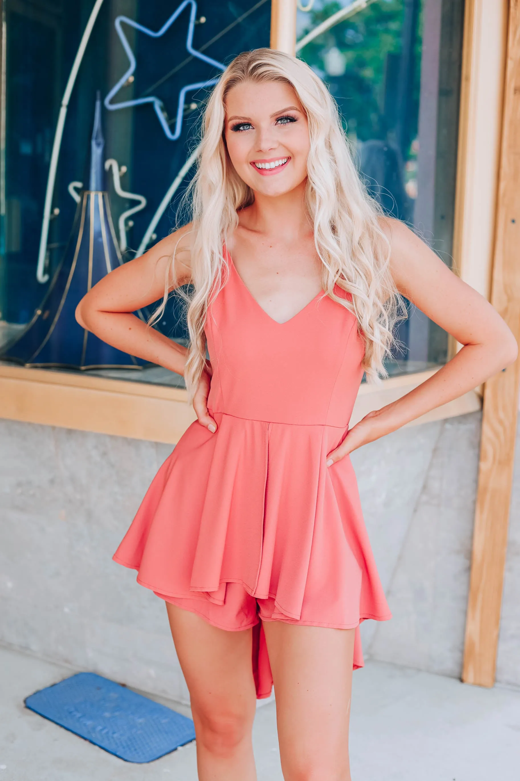Makin' A Statement Romper - Marsala