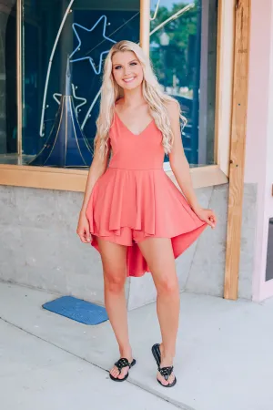 Makin' A Statement Romper - Marsala