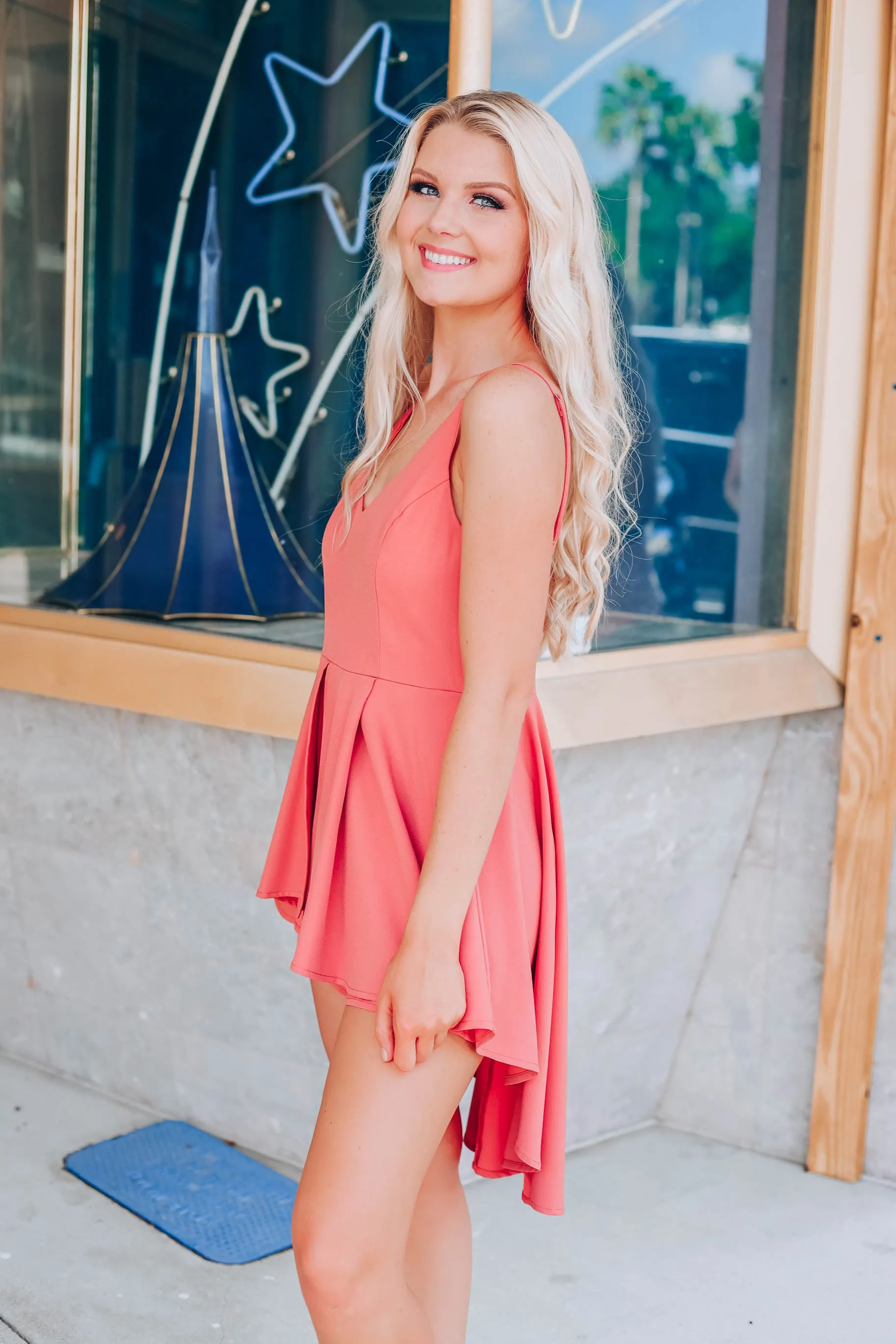 Makin' A Statement Romper - Marsala