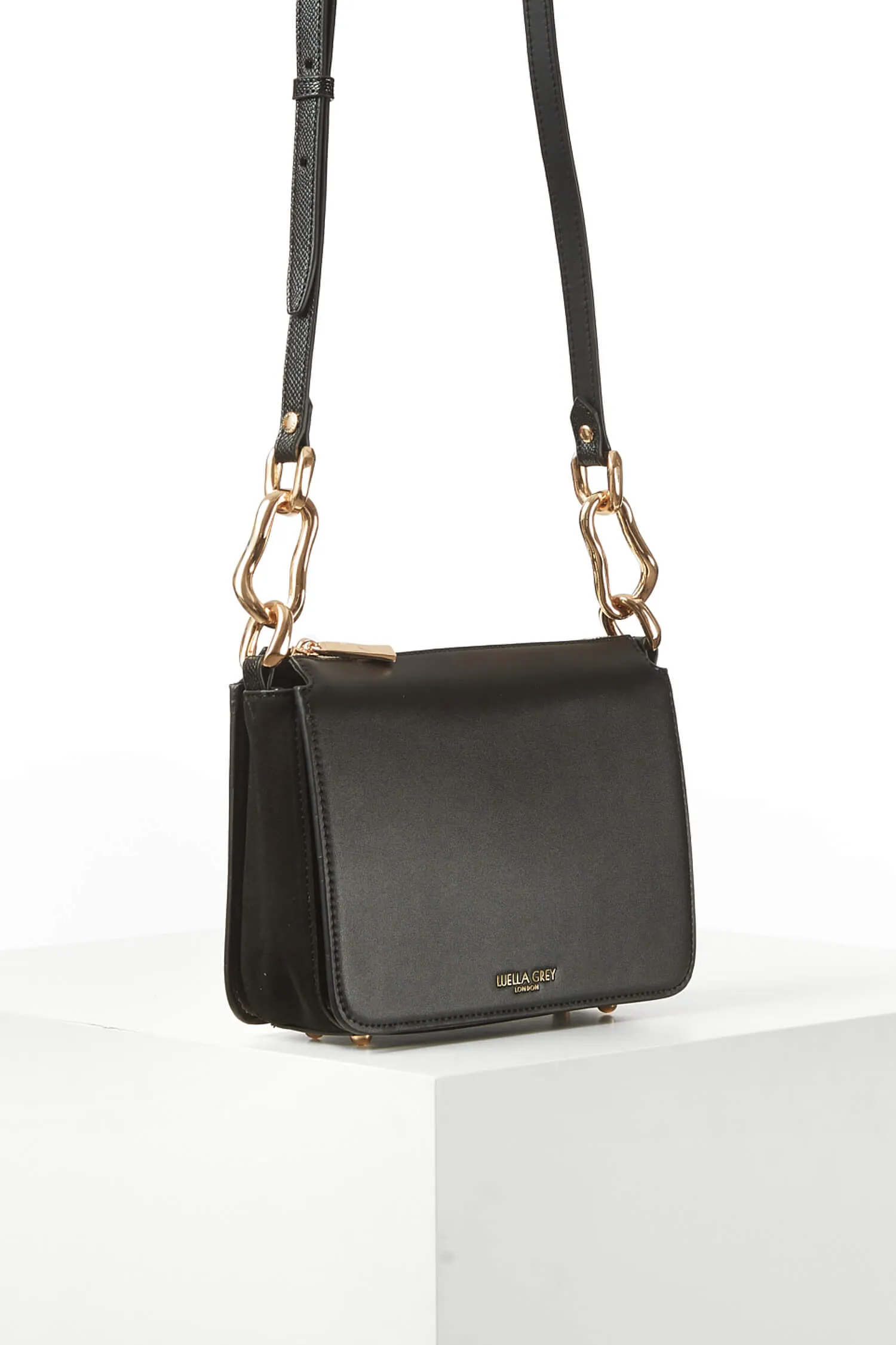 Margarita Black Zip Top Crossbody