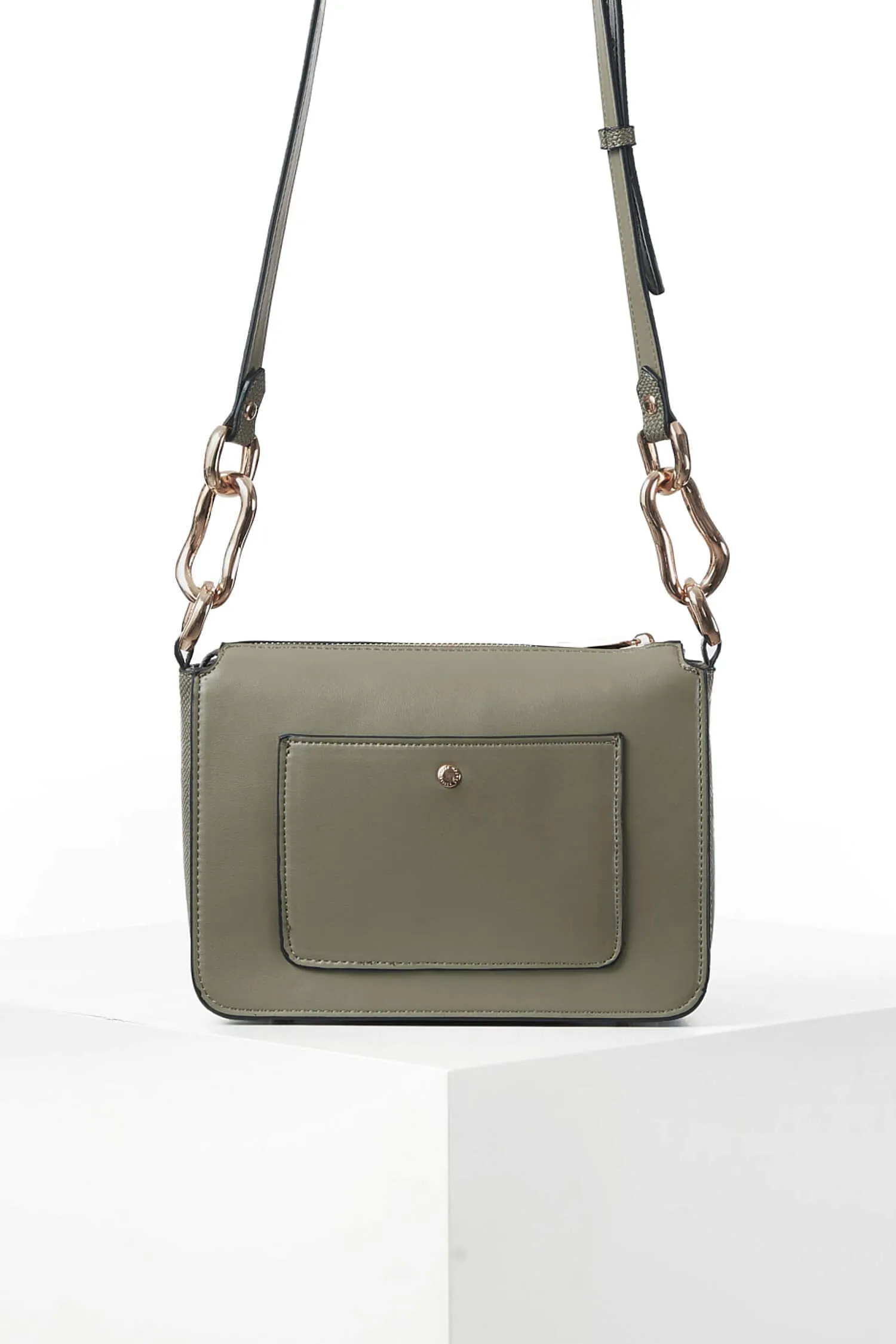 Margarita Sage Zip Top Crossbody