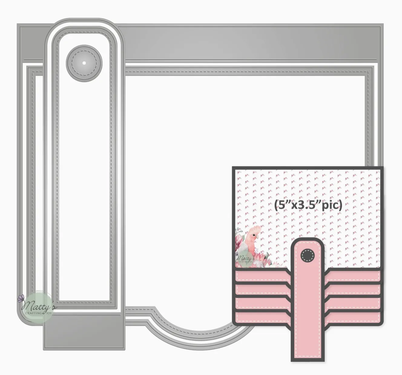 Matty's Crafting Joy Rectangular Waterfall Flap Die