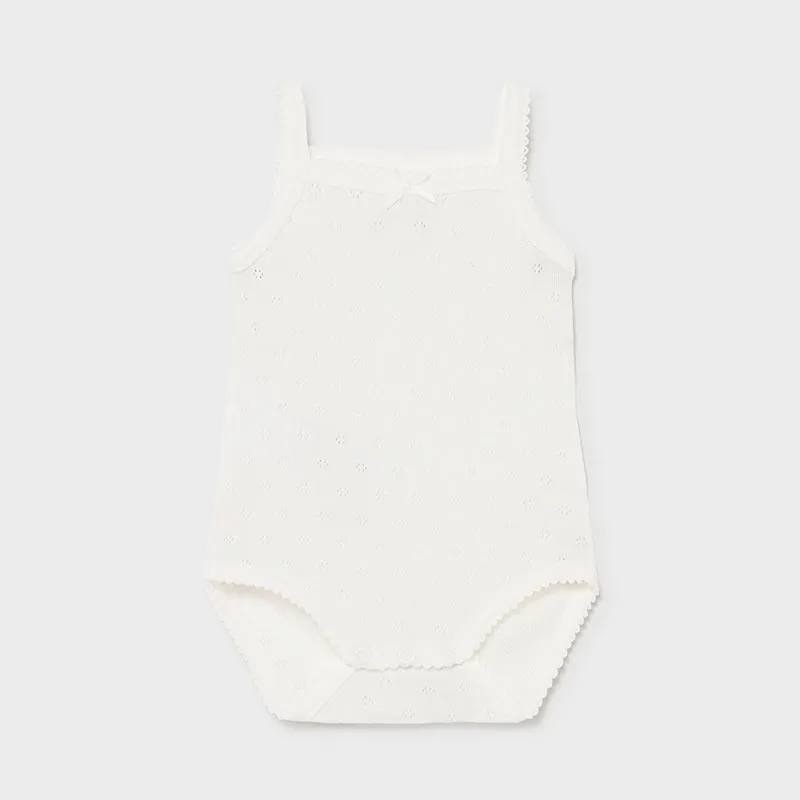 Mayoral Basic Strapped Bodysuit Off-White