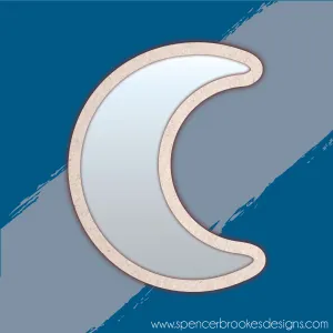 MDF and Acrylic Mirror - Moon