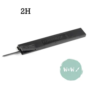 MECHANICAL CLUTCH PENCIL – 2mm – LEADS Koh-i-noor- Pack of 2 – 2H