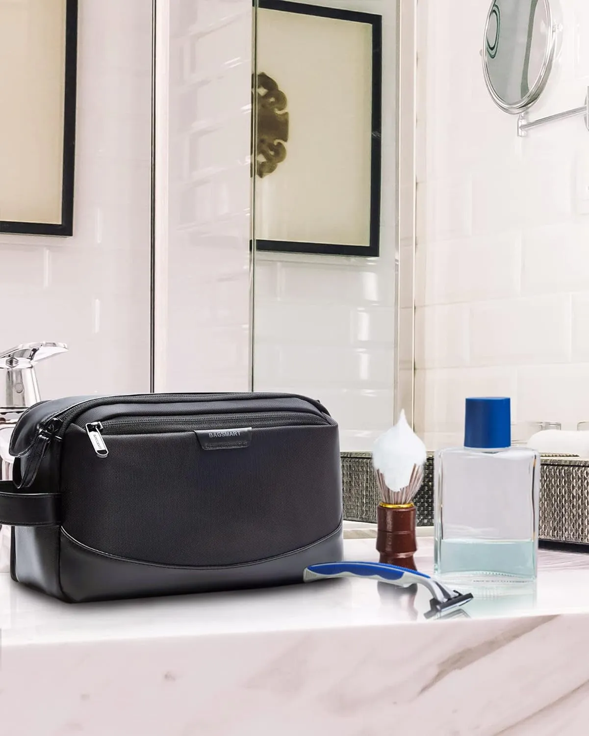 Mens Travel Toiletry Bag Waterproof Shaving Bag