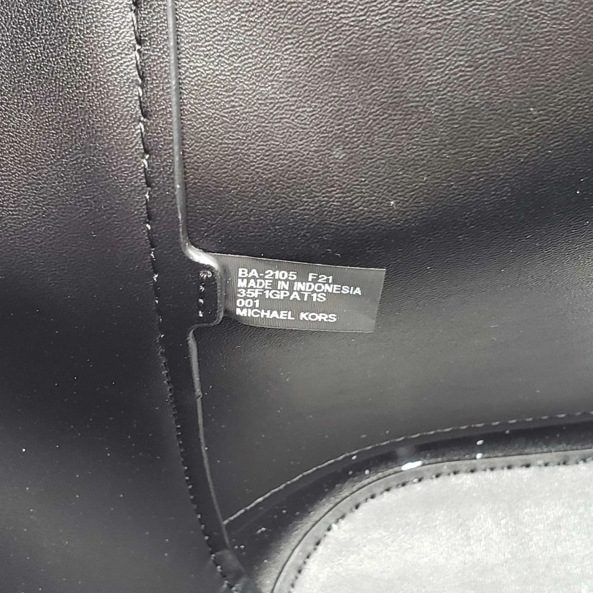 Michael Kors Portia Black Leather Tote Bag