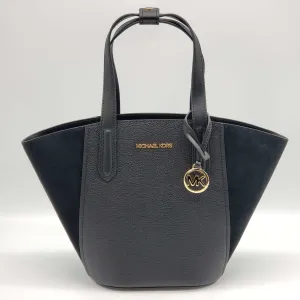 Michael Kors Portia Black Leather Tote Bag