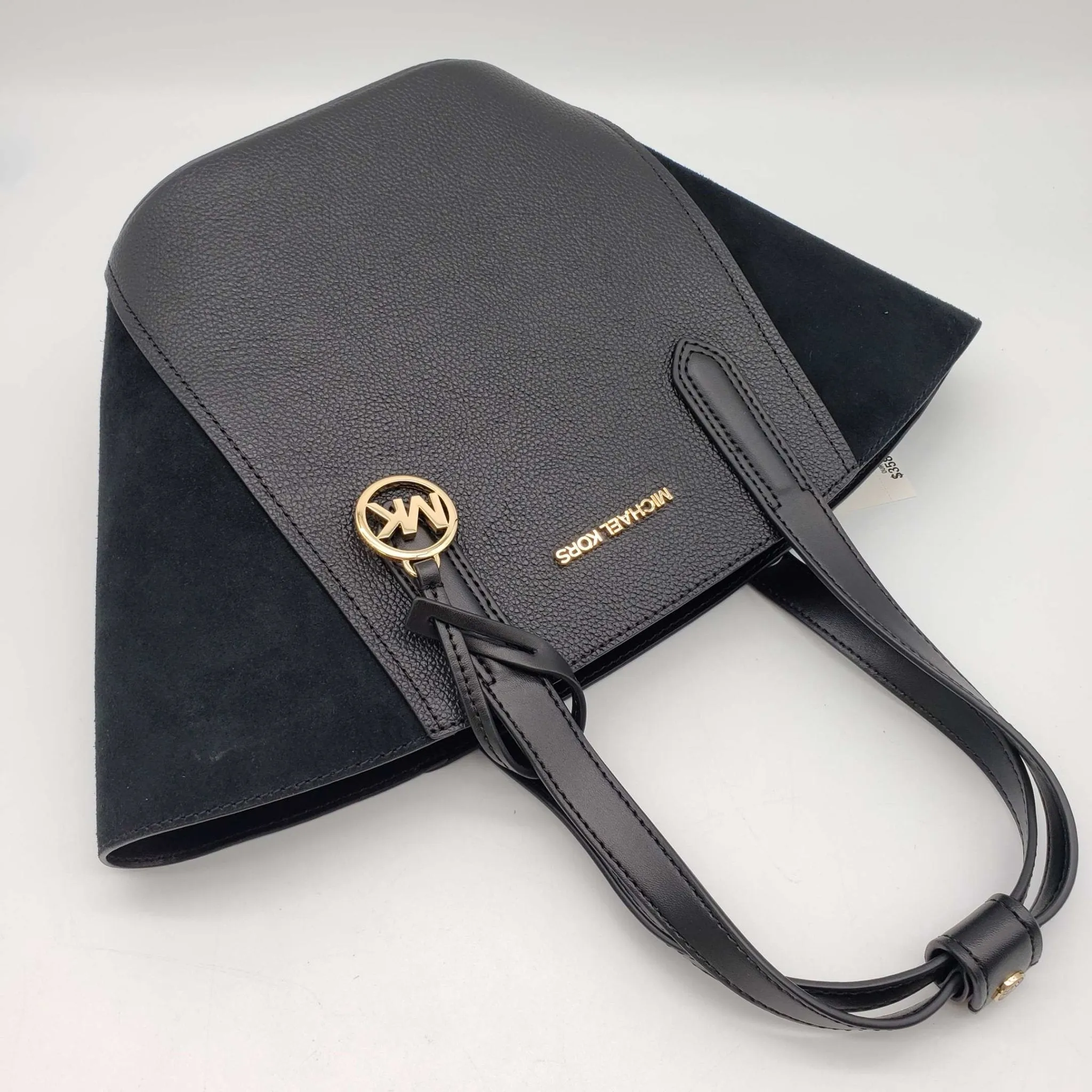 Michael Kors Portia Black Leather Tote Bag