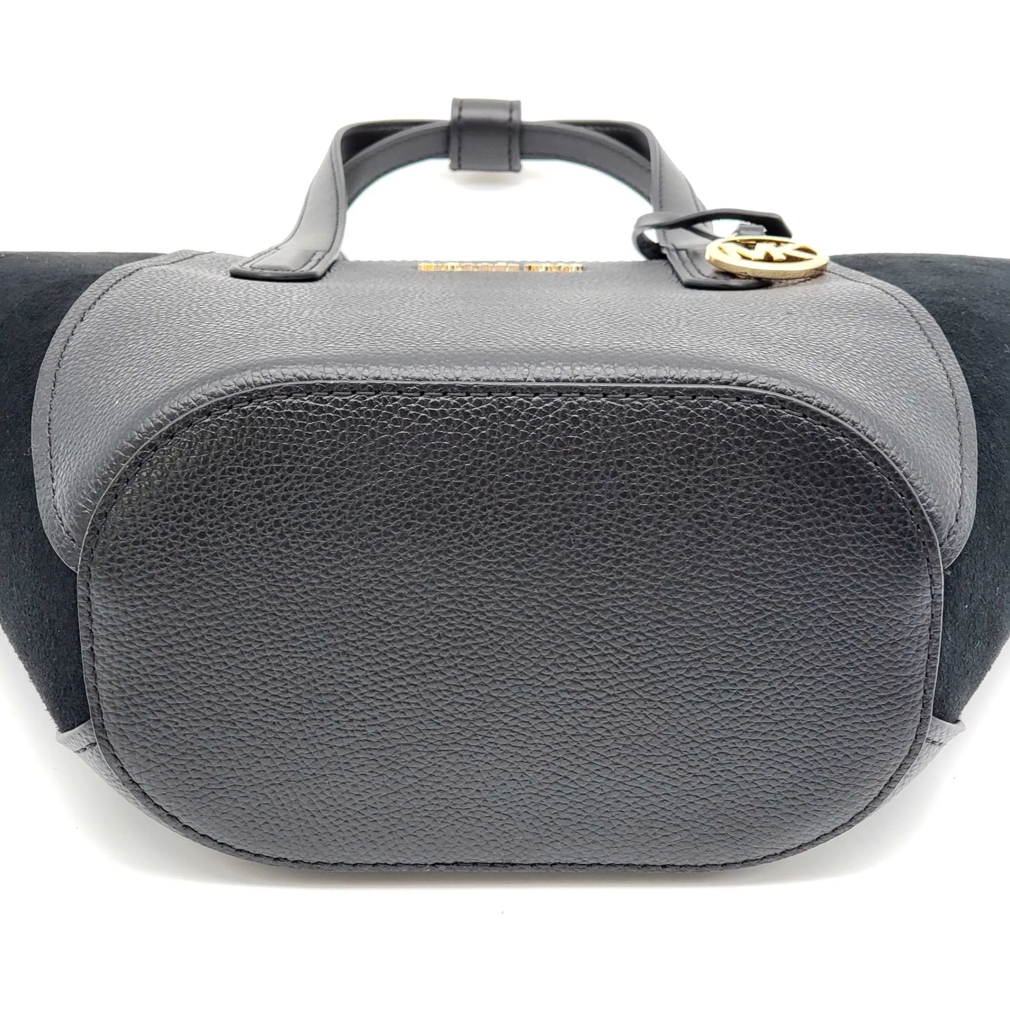 Michael Kors Portia Black Leather Tote Bag