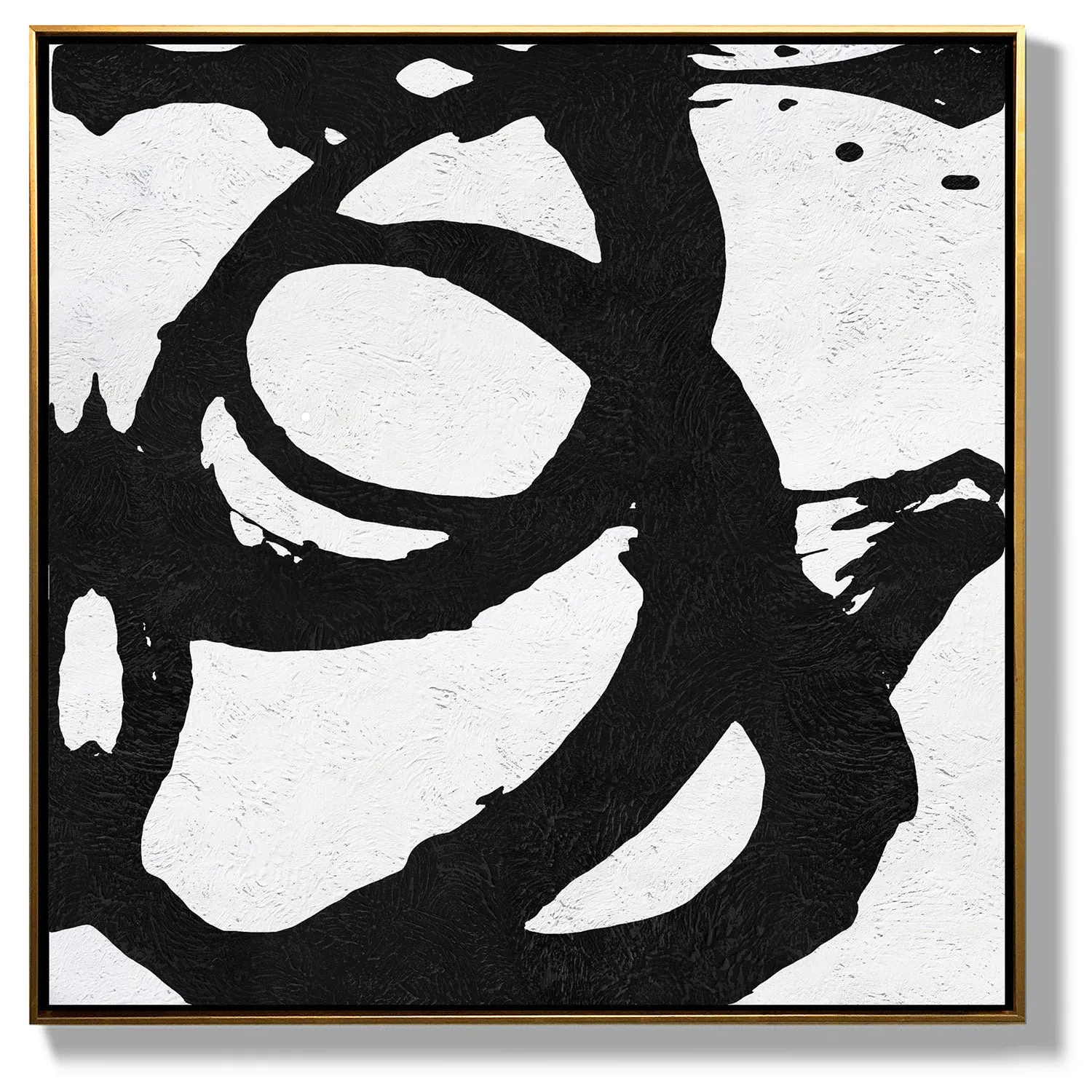 Minimal Black and White Painting MN84A