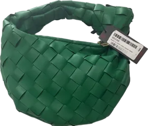 MISSPAP Green Woven Shoulder Bag