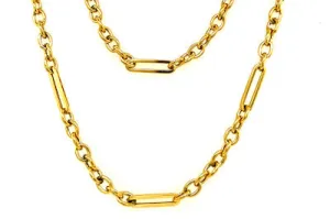 Mixed Link 18kt Chain