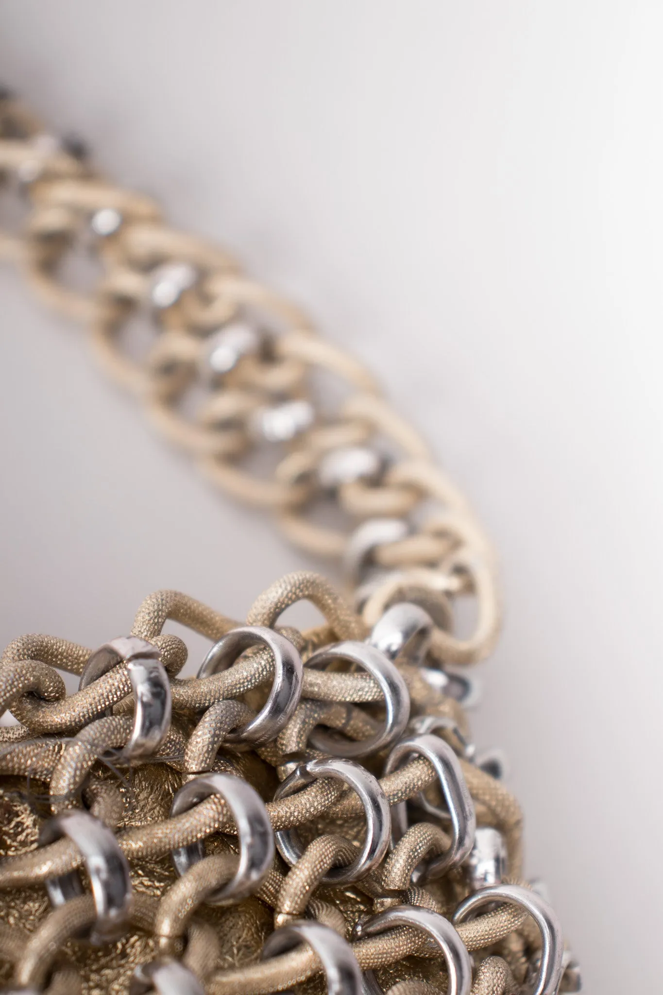 Mixed Metal Chain Bag