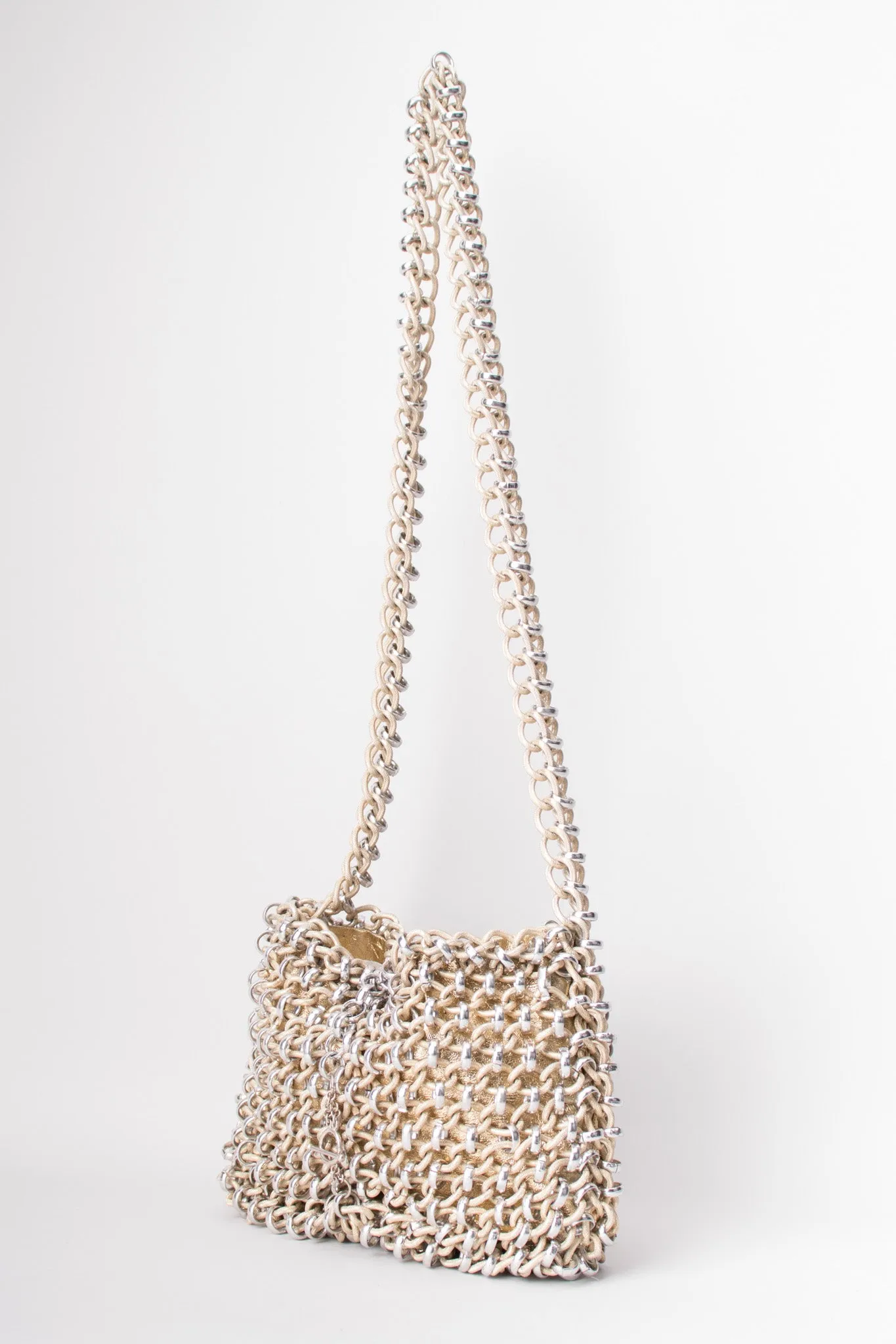 Mixed Metal Chain Bag