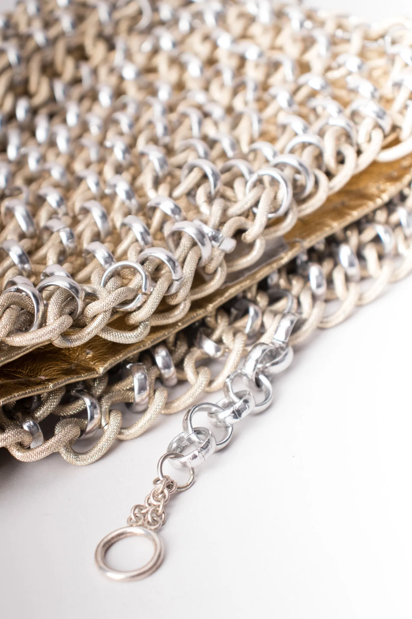 Mixed Metal Chain Bag