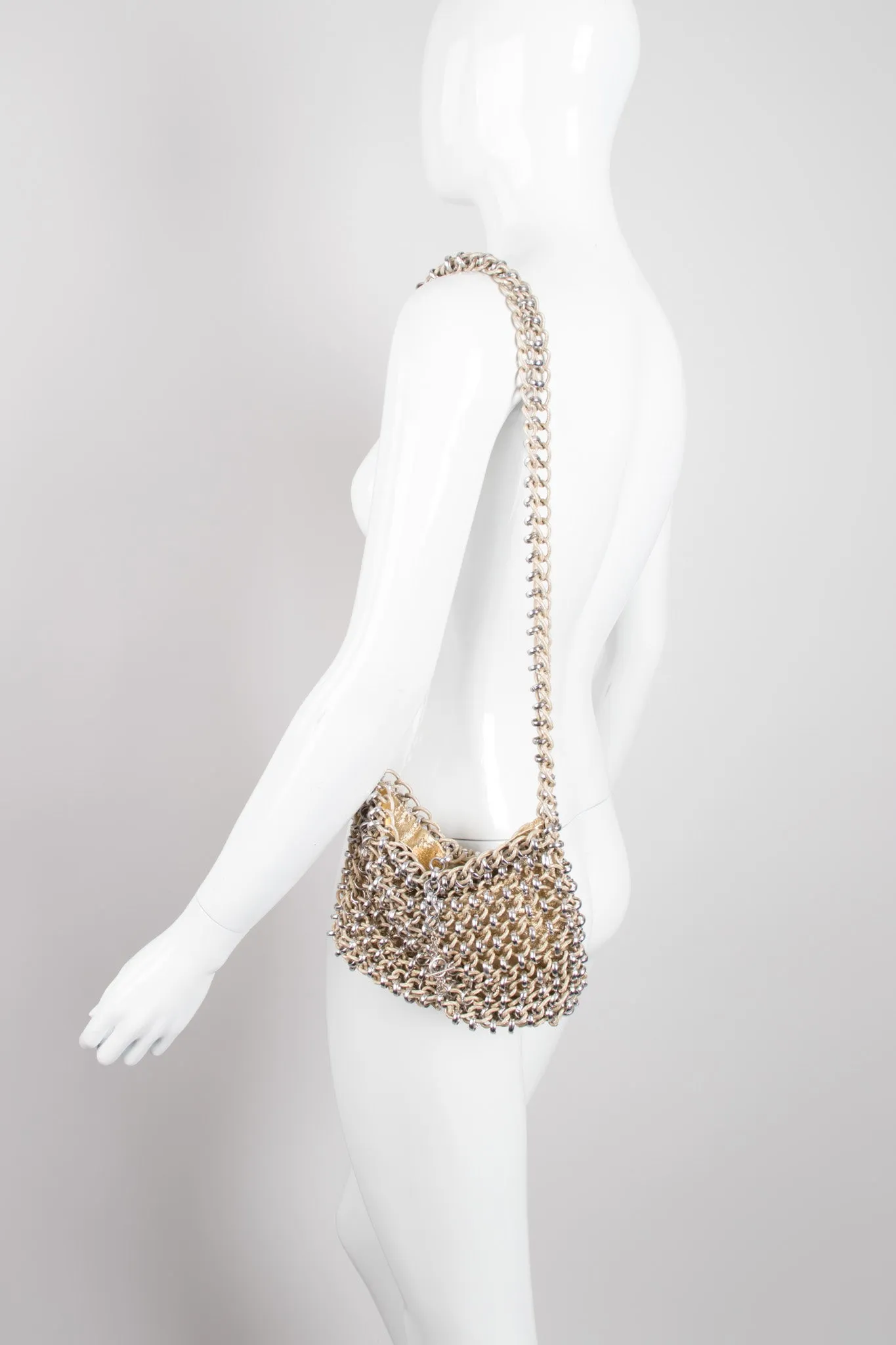 Mixed Metal Chain Bag