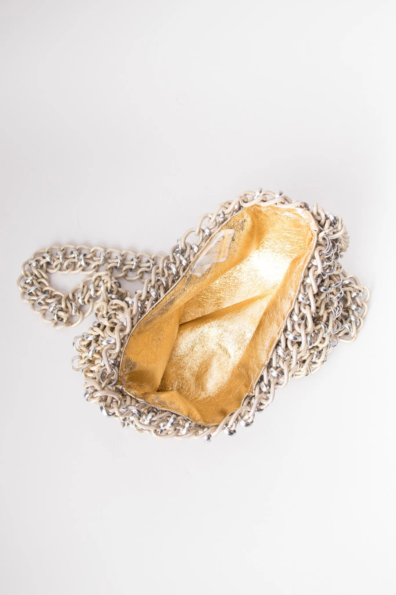 Mixed Metal Chain Bag