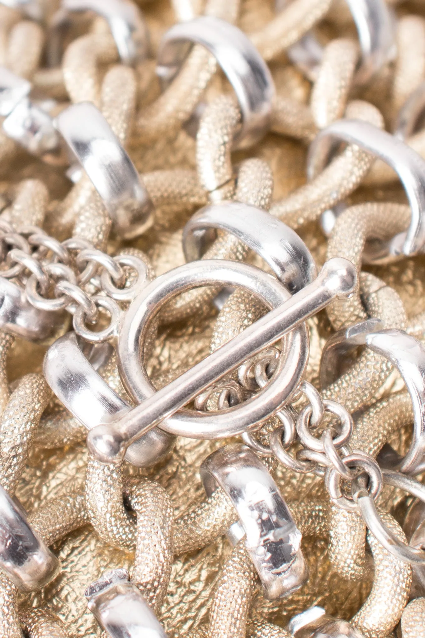 Mixed Metal Chain Bag