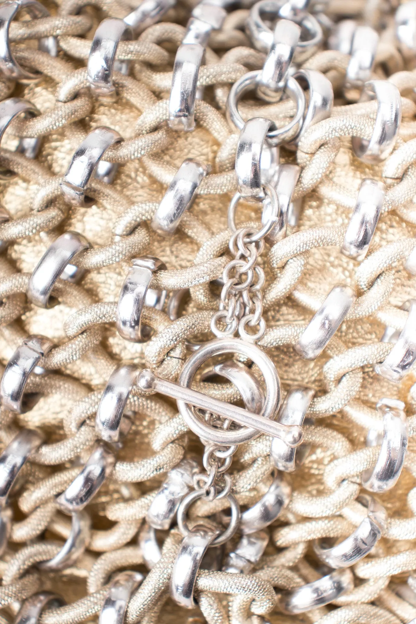 Mixed Metal Chain Bag