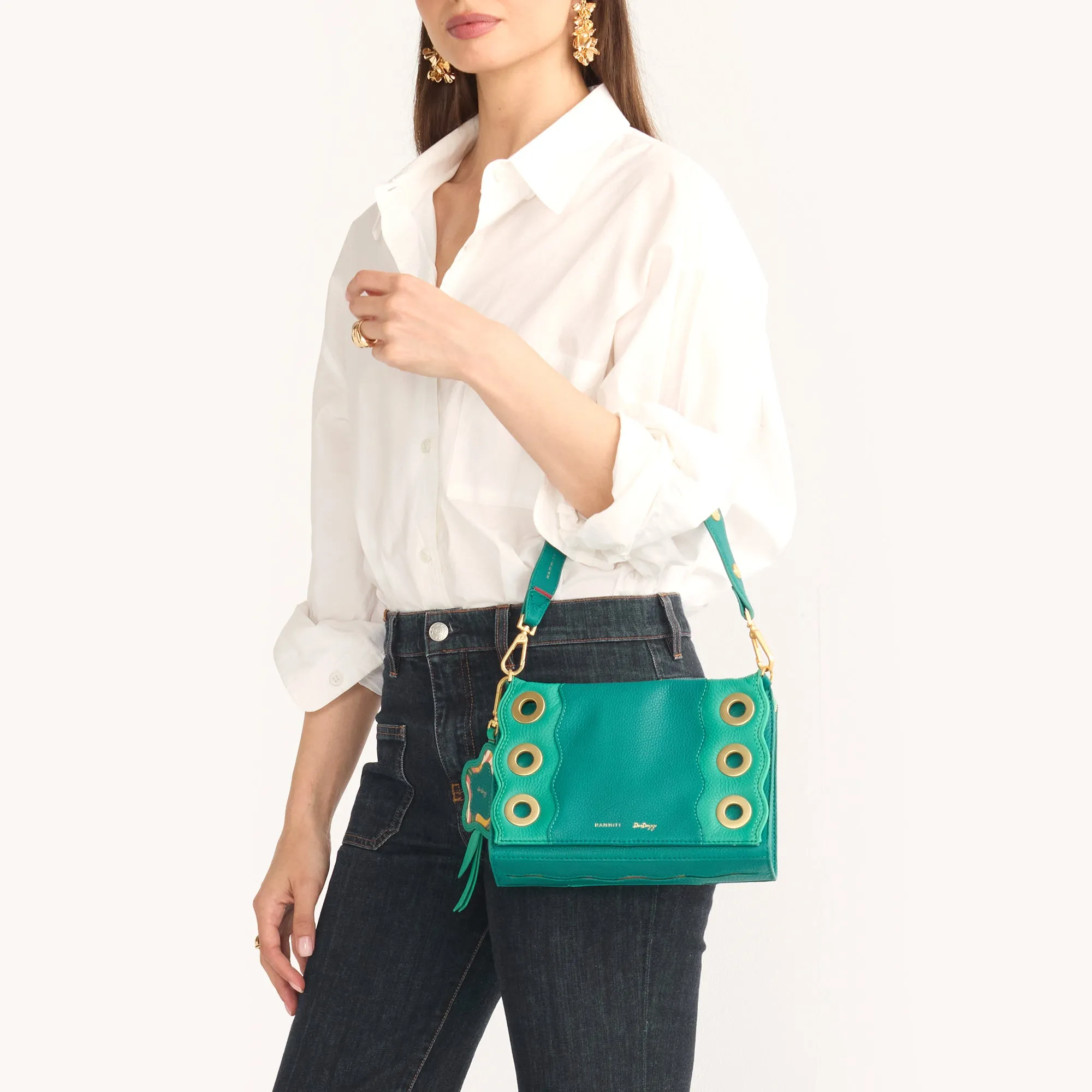 Montana Clutch | Wavy Dazey/Brushed Gold Dazey Rivet | Sml