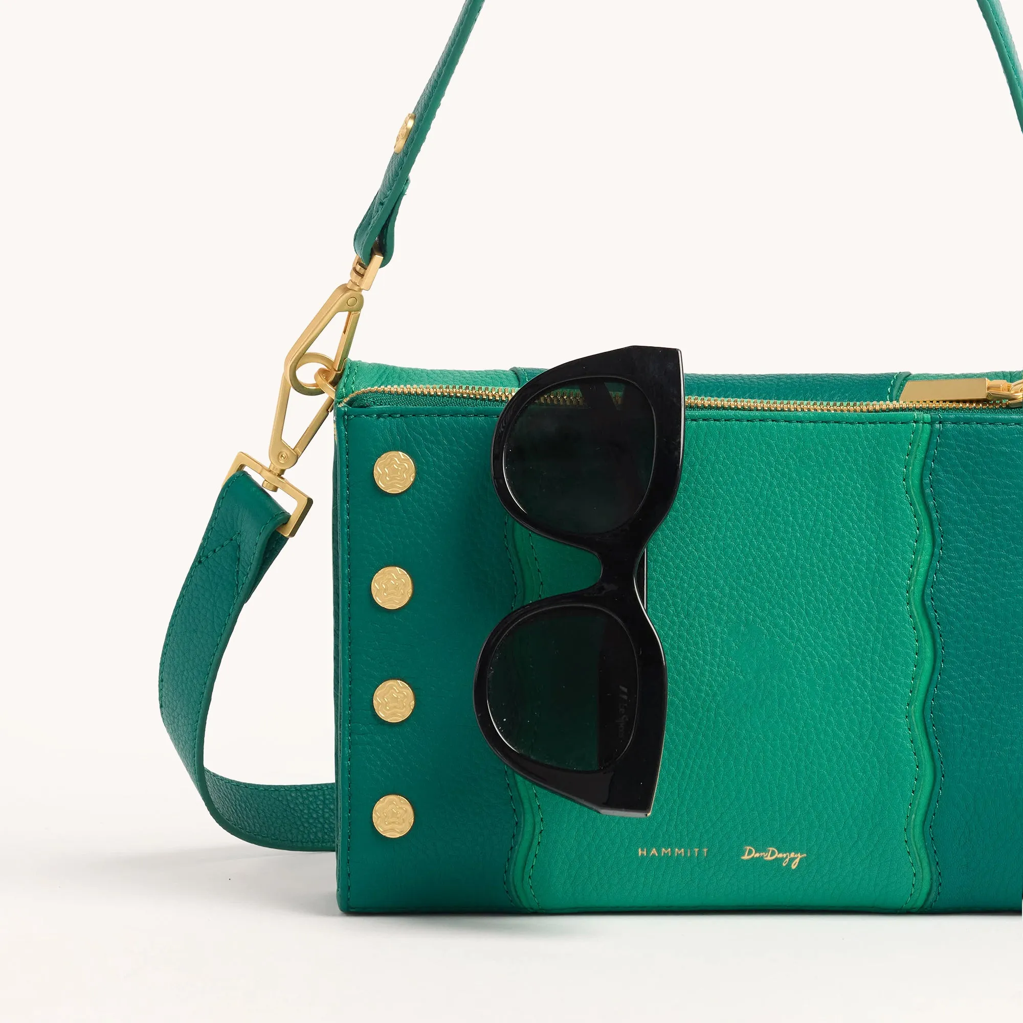 Montana Clutch | Wavy Dazey/Brushed Gold Dazey Rivet | Sml