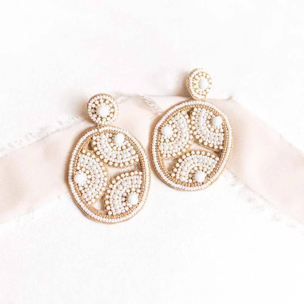 Multi Beaded Statement Earrings