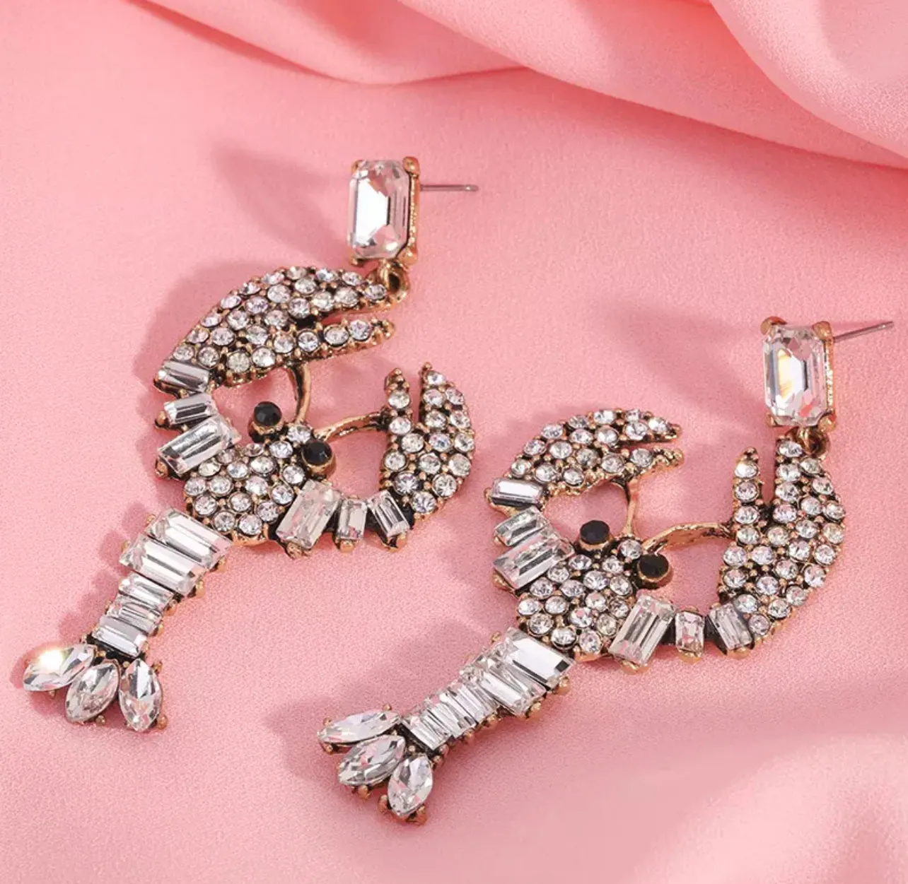 Multicolor Lobster Gemstone Statement Earrings 220-9 | Erika Williner Designs