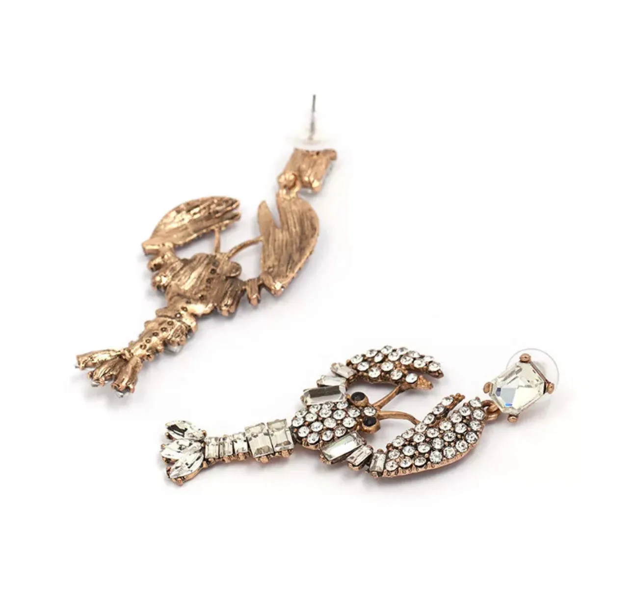 Multicolor Lobster Gemstone Statement Earrings 220-9 | Erika Williner Designs