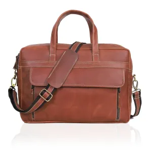 NEW YORK LEATHER BRIEFCASE BAG