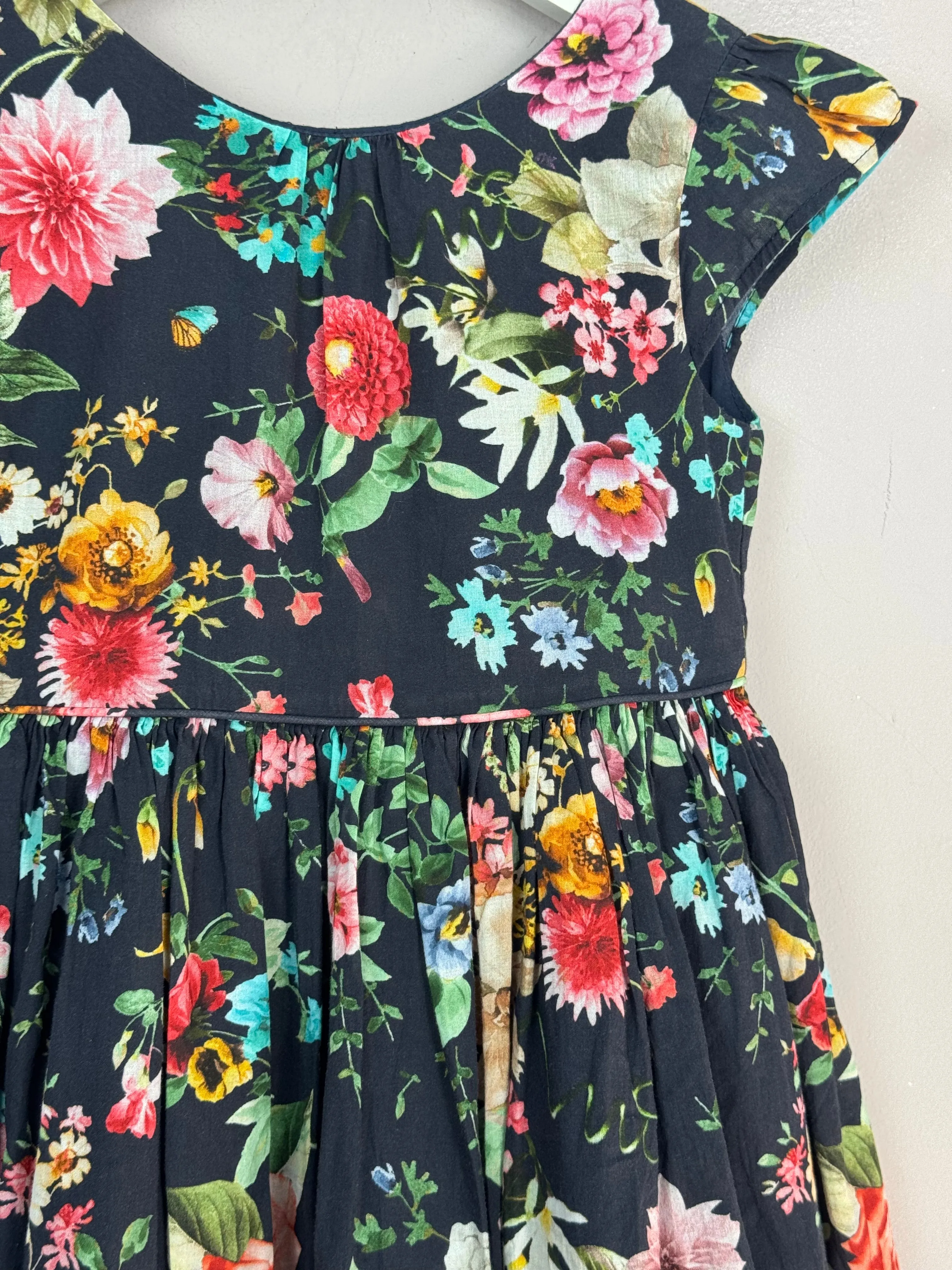 Next navy floral dress 5y
