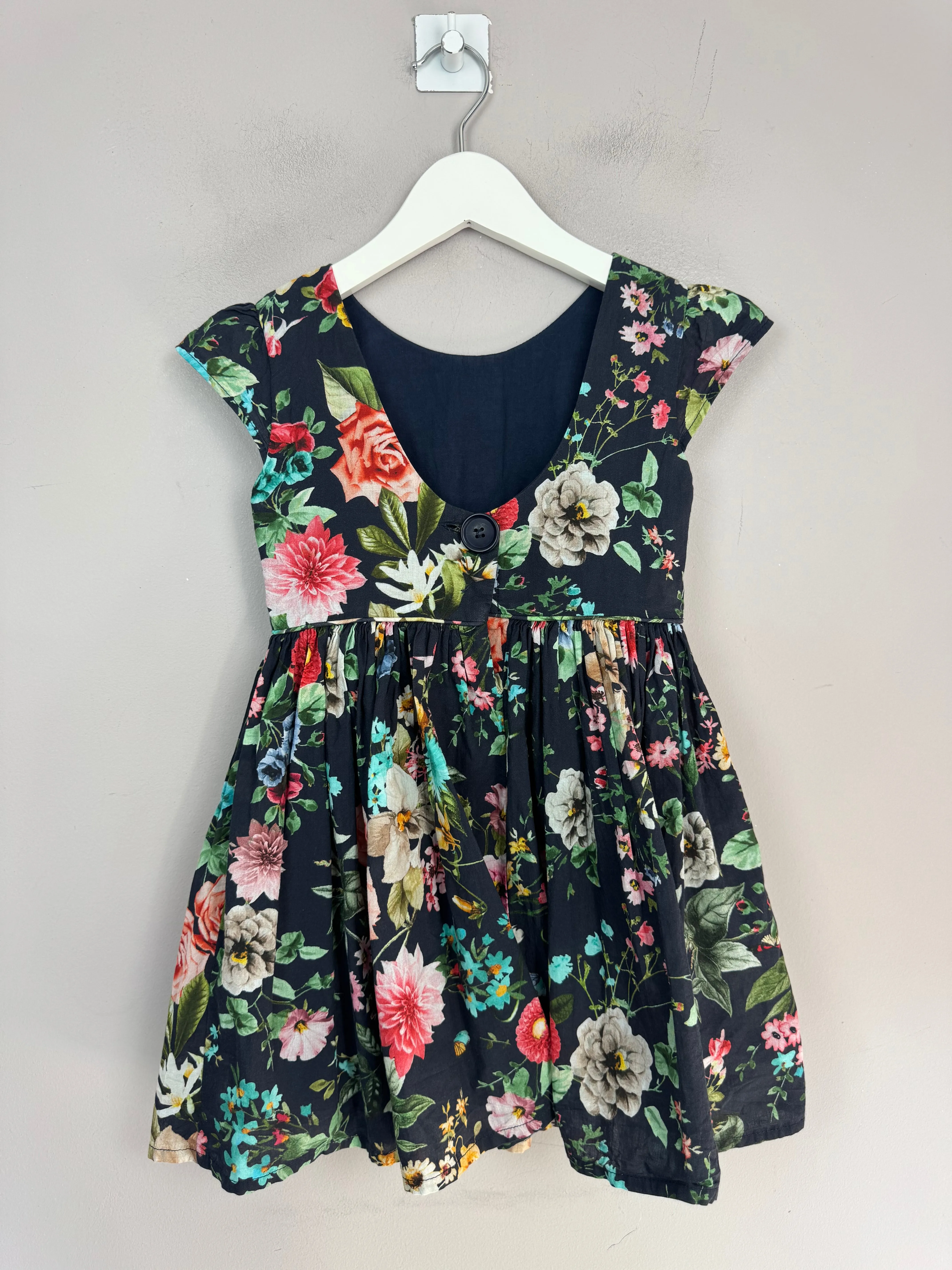 Next navy floral dress 5y