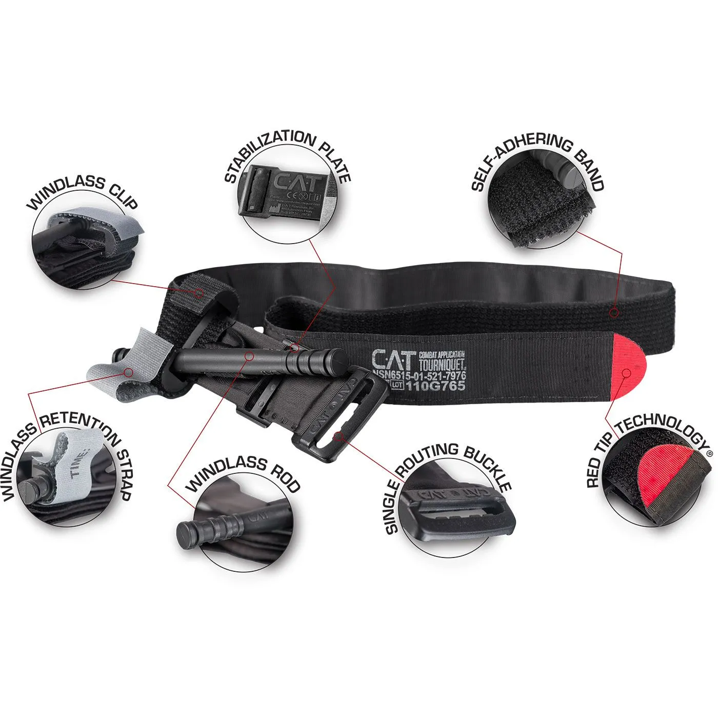 North American Rescue Combat Application Tourniquet Gen 7 CAT TQ