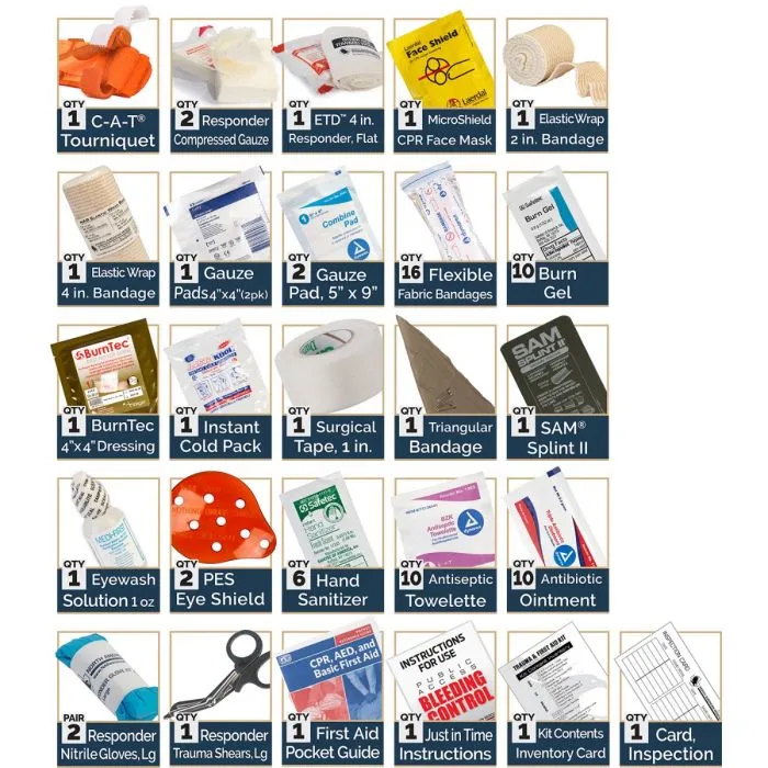 NORTH AMERICAN RESCUE TRAUMA AND FIRST AID KITS - CLASS A