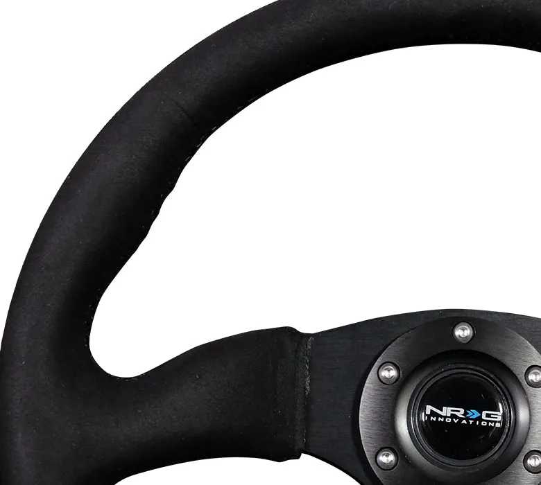 NRG RST-023MB-SA 350mm Alcantara Reinforced Steering Wheel