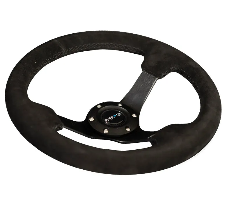 NRG RST-033BK-S 330mm Suede Reinforced Steering Wheel