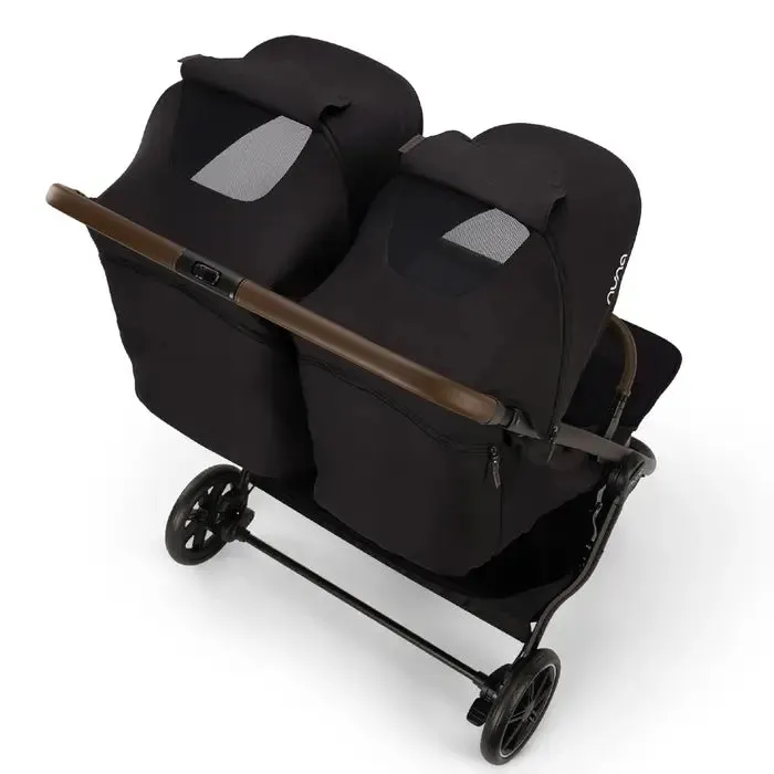 Nuna TRVL DUBL Stroller - Caviar