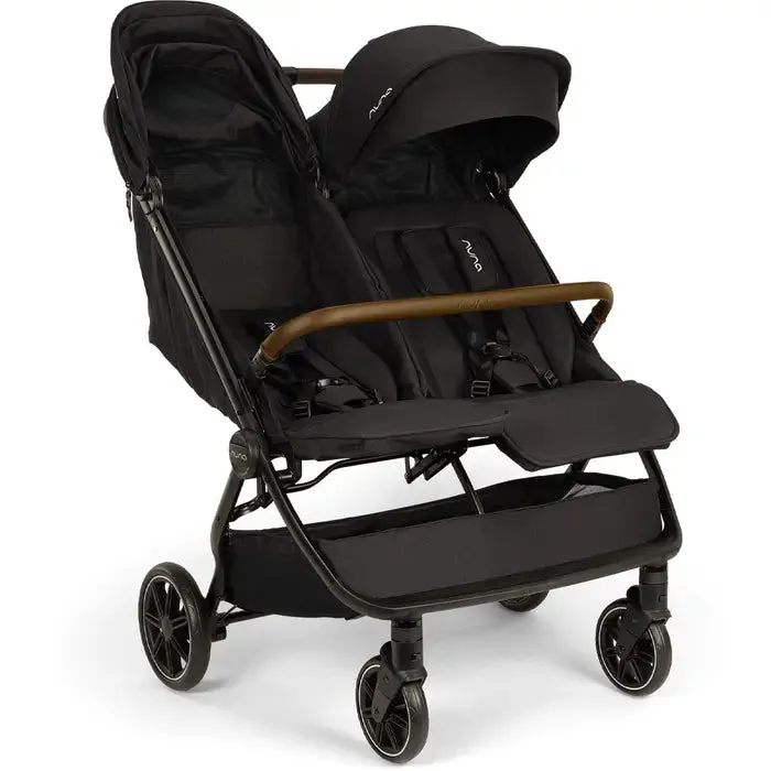 Nuna TRVL DUBL Stroller - Caviar